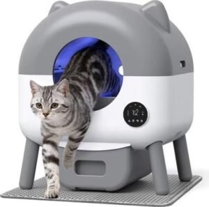 Automatic Self Cleaning Cat Litter Box with App and Sensors