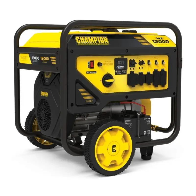 12000W Gas Portable Generator 15000 Starting Watts Electric Start 12000W Gas Portable Generator 15000 Starting Watts Electric Start - Image 1