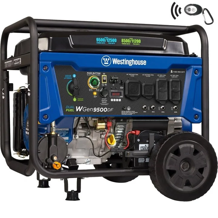 Westinghouse WGen9500DF Dual Fuel 12500 Watt Portable Generator Westinghouse WGen9500DF Dual Fuel 12500 Watt Portable Generator - Image 1