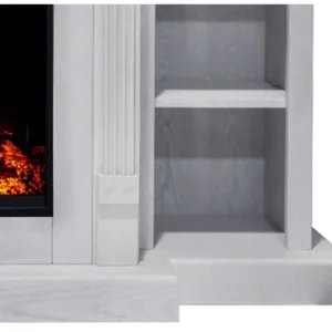 Cambridge Sanoma Electric Fireplace 5115 BTU Mantel with Display Shelves - Image 4