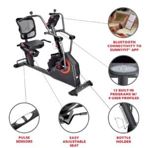Smart Recumbent Cross Trainer with 16 Resistance Levels - Image 2