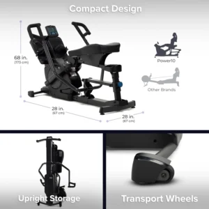 Magnetic Elliptical Rowing Machine with 7 Levels - Image 4