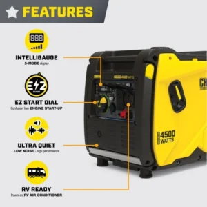 4500W Portable Inverter Generator with CO Sensor - Image 4
