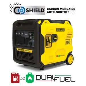 6500W Dual Fuel Inverter Generator 5250 Running Watts Gas Propane - Image 2