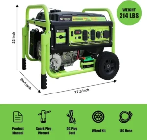 13000W Dual Fuel Portable Generator Electric Start - Image 2