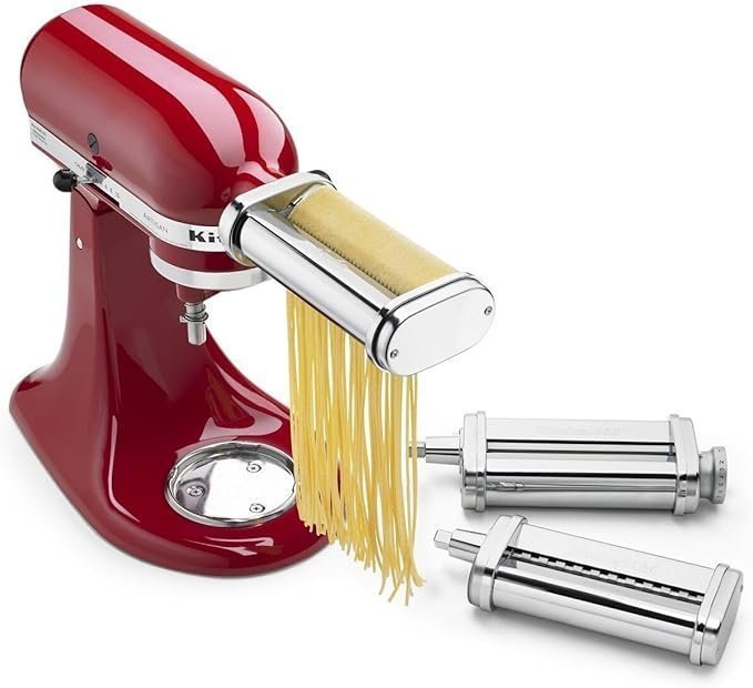 KitchenAid KSMPRA Pasta Set 3-Piece Stand Mixer Roller & Cutter Attachments KitchenAid KSMPRA Pasta Set 3-Piece Stand Mixer Roller & Cutter Attachments - Image 1