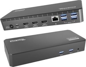 USB-C Triple Display Docking Station with 100W Power Delivery, 3 HDMI Outputs, 6 USB 5Gbps Ports and Gigabit Ethernet
