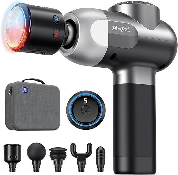C2 Pro Massage Gun with Hot and Cold Head, 5 Speeds, 44 lb Stall Force and USB C Charging C2 Pro Massage Gun with Hot and Cold Head, 5 Speeds, 44 lb Stall Force and USB C Charging - Image 1