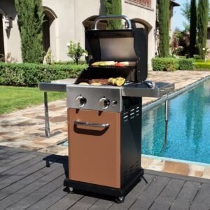 2-Burner Liquid Propane Gas Grill - Copper - Image 7