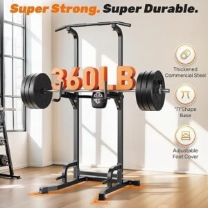 Sportsroyals Power Tower Station 10-in-1 Adjustable Pull Up & Dip Station - Image 4
