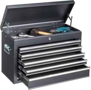 Winado 24 Inch Tool Box 5-Drawer Portable Metal Tool Chest with Lock
