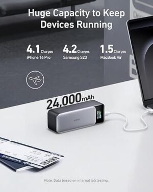 Anker 737 Power Bank 24000mAh 140W 3-Port Portable Charger - Image 3