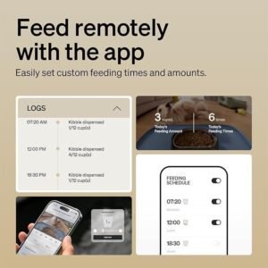 Automatic Pet Feeder Camera 1080P HD with Night Vision, 5L Tank, Dual-Band WiFi and Two-Way Audio - Image 2