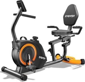 XVGVSV Recumbent Exercise Bike 16-Level Magnetic Resistance, LCD Display & 400 lb Capacity