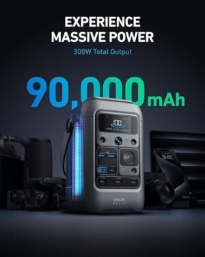 Anker SOLIX C300 DC 288Wh 300W LiFePO4 Portable Power Station - Image 5