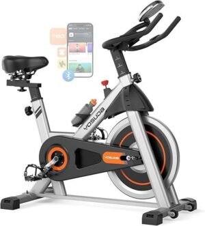 YOSUDA Indoor Exercise Bike with 300 LB Capacity App and Tablet Holder