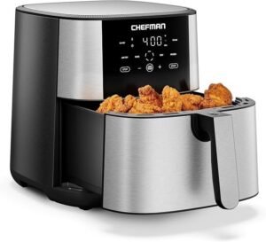 8 Quart Digital Air Fryer – 1700W with 450°F Hi-Fry and Nonstick Basket