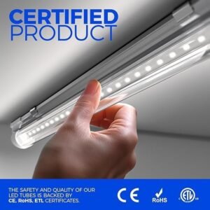 4FT LED Shop Lights 40W 5500LM 5000K V-Shape T8 Fixtures Pack of 6 - Image 3