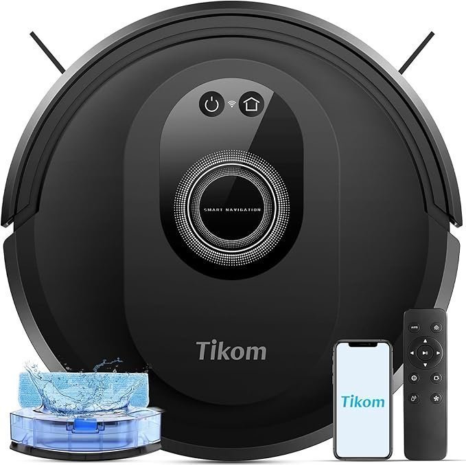 G8000 Max Robot Vacuum 5000Pa Vacuum and Mop with 150-Minute Runtime and App Control G8000 Max Robot Vacuum 5000Pa Vacuum and Mop with 150-Minute Runtime and App Control - Image 1