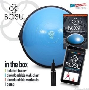 BOSU Balance Trainer Ball 26-Inch Home Gym Exercise Platform with Pump - Image 3