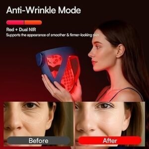 Glow 4D LED Mask with 320 LEDs, Dual NIR, 4 Light Modes, Under-Eye Cooling and Rechargeable Cordless Design, Blue - Image 3