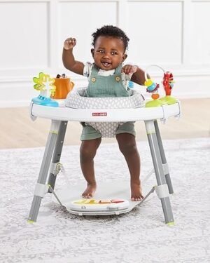 Explore More Activity Center with 3 Stage Grow With Me Design, 360° Rotating Seat, Musical Piano and Activity Table - Image 3