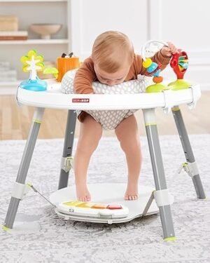 Explore More Activity Center with 3 Stage Grow With Me Design, 360° Rotating Seat, Musical Piano and Activity Table - Image 2