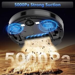 G8000 Max Robot Vacuum 5000Pa Vacuum and Mop with 150-Minute Runtime and App Control - Image 4