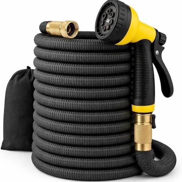 J&B XpandaHose Expandable Hose 150 FT with 10-Pattern Nozzle & Storage Bag
