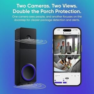 Wireless Dual Camera Doorbell – 2K Video, Chime and Two-Way Audio - Image 4
