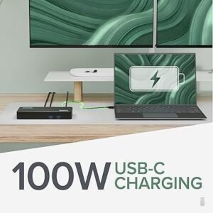 USB-C Triple Display Docking Station with 100W Power Delivery, 3 HDMI Outputs, 6 USB 5Gbps Ports and Gigabit Ethernet - Image 2