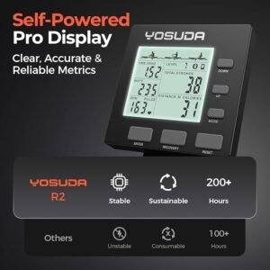 Air Resistance Rowing Machine with LCD Display and Heart Rate Monitoring - Image 5