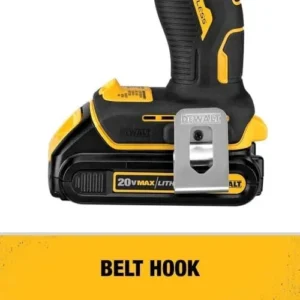20V Compact Drill Combo with Brushless Drill Driver, Impact Driver, Variable Speed and LED Work Light - Image 3