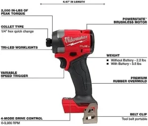18V Brushless 7 Tool Cordless Combo Kit - Image 2