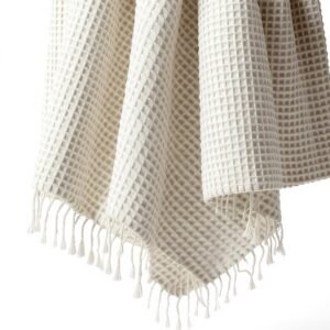 Urban Nestif Waffle Blanket 100% Cotton Throw, 50 × 70 Inch - Image 4