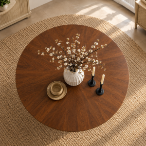 Round Dining Table Furniture Indoor Residential Dining Table - Image 2