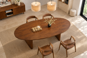 Dining Table Bench Seating Indoor Residential Dining Furniture - Image 3