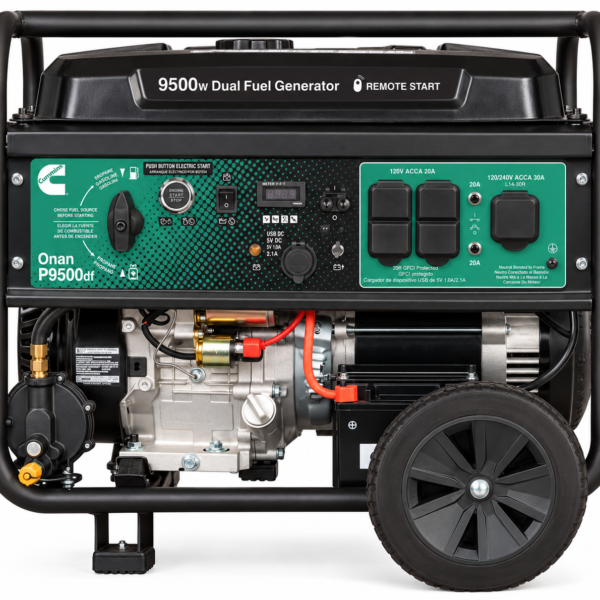 Cummins Onan P9500df Generator Dual Fuel Portable Generator with Remote Start