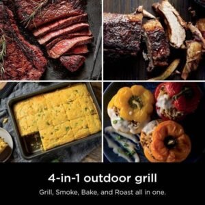 4 in 1 Electric Outdoor Grill and Smoker 1760W - Image 2