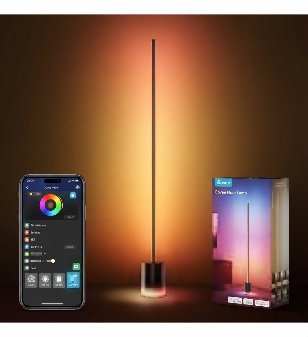 Govee Floor Lamp 2 RGBICWW Smart LED Lamp 1725 Lumens with Matter Govee Floor Lamp 2 RGBICWW Smart LED Lamp 1725 Lumens with Matter - Image 1