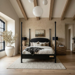 Queen Size Bed Frame Indoor Residential Bedroom Furniture - Image 3