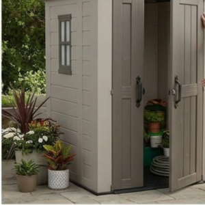 4 x 6 Resin Storage Shed with Steel Reinforcement and Floor - Image 4