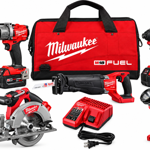 18V Cordless 5 Piece Power Tool Kit