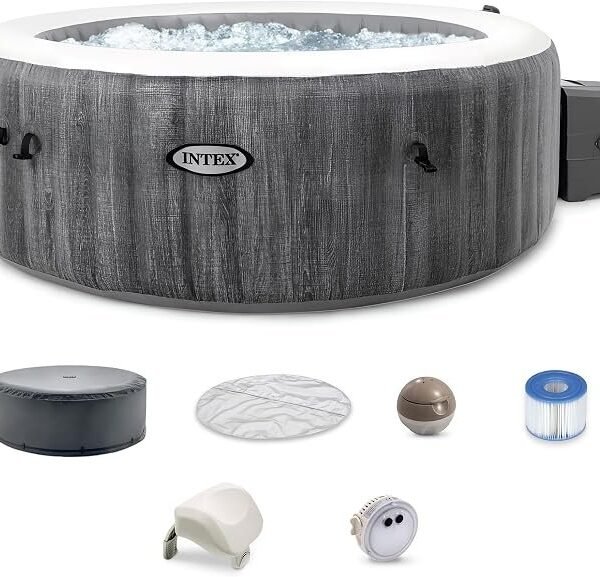 PureSpa Greystone Inflatable Hot Tub 94 x 94 x 28 Inches