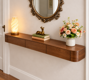 Console Table Storage Shelf Indoor Entryway Furniture with Organization Space - Image 2