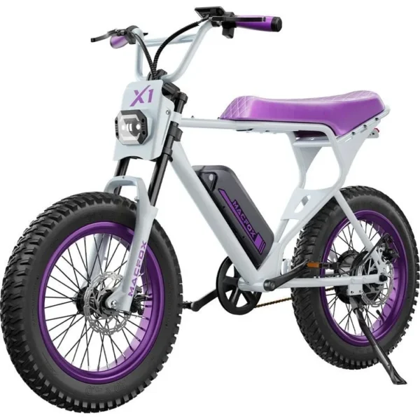 X1S Fat Tire Ebike 500W Motor 48V 10.4Ah Battery 20-Inch Electric Bike