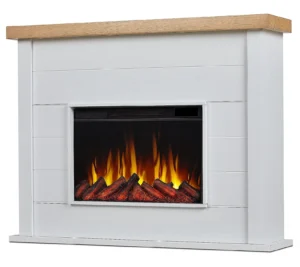 Marshall Slim Electric Fireplace 49 Inch with 1500W Heater, 6 Flame Colors, Adjustable Thermostat, Timer and Remote