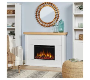 Marshall Slim Electric Fireplace 49 Inch with 1500W Heater, 6 Flame Colors, Adjustable Thermostat, Timer and Remote - Image 2