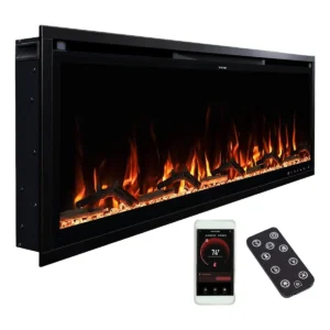 Modern Ember Aerus Fireplace 50 Inch Smart Linear Electric Fireplace - Image 4