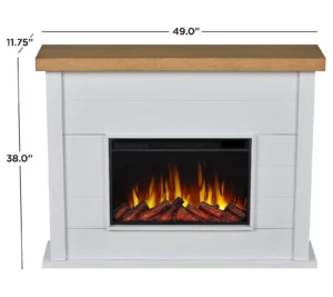 Marshall Slim Electric Fireplace 49 Inch with 1500W Heater, 6 Flame Colors, Adjustable Thermostat, Timer and Remote - Image 6